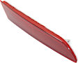 Rear, Driver Side Bumper Reflector