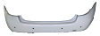 Rear Primed Bumper Cover, Sedan, For Models With Parking Aid Sensor Holes and AMG Styling Package