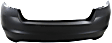 Rear Primed Bumper Cover, 2.5L Engine, Without Parking Aid Sensor Holes, CAPA Certified