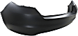 Rear Primed Bumper Cover, 2.5L Engine, Without Parking Aid Sensor Holes, CAPA Certified