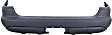 Rear Primed Bumper Cover, With Trailer Hitch Hole, For Models Without Parktronic Holes and Styling Package (U49)