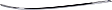Rear, Passenger Side, Outer Bumper Trim, Primed, Side Impact Strip