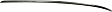 Rear, Driver Side, Outer Bumper Trim, Chrome