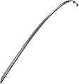 Rear, Driver Side, Outer Bumper Trim, Chrome