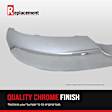 Rear, Driver Side, Outer Bumper Trim, Chrome
