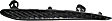 Rear, Driver Side Bumper Trim, Black