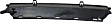 Rear, Driver or Passenger Side, Inner Bumper Trim, Black
