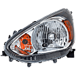 2014-2020 Mitsubishi Mirage - Driver Side Halogen Headlight, With bulb(s), OE Replacement