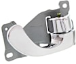 Front or Rear, Passenger Side Interior Door Handle, Chrome, With Door Lock Button