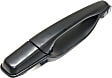 Front, Passenger Side Textured Black Exterior Door Handle, Without Key Hole