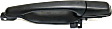 Front, Passenger Side Textured Black Exterior Door Handle, Without Key Hole