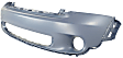 Front Primed Bumper Cover, With Chrome Molding Holes, For Base Model