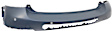 Rear Primed Bumper Cover, With Parking Aid Sensor Holes, Without Chrome Molding Holes, For Base Model