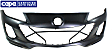 Front Primed Bumper Cover, Hatchback/Sedan, CAPA Certified