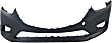 Front Primed Bumper Cover, 4 Cyl., 2.5L Engine, Sedan, With Fog Light Holes, CAPA Certified