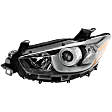 Driver Side Halogen Headlight, Without bulb(s), OE Replacement, CAPA Certified