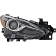 Passenger Side Headlight, without Bulb, HID/Xenon, Hatchback/Sedan without Auto-Leveling