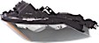 Passenger Side Headlight, without Bulb, HID/Xenon, Clear Lens