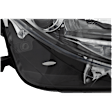 Passenger Side Headlight, without Bulb, Halogen, Clear Lens, CAPA Certified