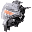 Driver Side Headlight, without Bulb, Halogen, Clear Lens, CAPA Certified