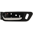 2013 Mazda 6 - Front, Driver Side Chrome Lever with Black Bezel Interior Door Handle, With door lock button