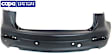 Rear Primed Bumper Cover, 6 Cyl., 3.7L Engine, With Parking Aid Sensor Holes, CAPA Certified