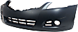 Front Primed Bumper Cover, Sedan, With Fog Light Holes, Without Parking Aid Sensor Holes