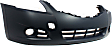 Front Primed Bumper Cover, Sedan, With Fog Light Holes, Without Parking Aid Sensor Holes