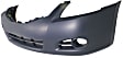 Front Primed Bumper Cover, Sedan, With Fog Light Holes, Without Parking Aid Sensor Holes, CAPA CERTIFIED