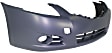 Front Primed Bumper Cover, Sedan, With Fog Light Holes, Without Parking Aid Sensor Holes, CAPA CERTIFIED