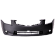 Front Primed Bumper Cover, Without Fog Light Holes, For Base/S Models, 2.0L Engine, CAPA Certified