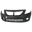 2012-2014 Nissan Versa - Front Primed Bumper Cover, Sedan, Manual/(Automatic, 4 Speed) Transmission, CAPA Certified