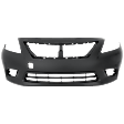 2012-2014 Nissan Versa - Front Primed Bumper Cover, Sedan, Manual/(Automatic, 4 Speed) Transmission, CAPA Certified