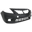 2012-2014 Nissan Versa - Front Primed Bumper Cover, Sedan, Manual/(Automatic, 4 Speed) Transmission, CAPA Certified