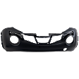 Front Primed Bumper Cover, With Tow Hook Holes, Without Tow Hook Cover
