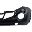 Front Primed Bumper Cover, With Tow Hook Holes, Without Tow Hook Cover