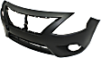 Front Primed Bumper Cover, Sedan, Without Chrome Insert