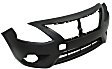 Front Primed Bumper Cover, Sedan, Without Chrome Insert