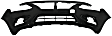 Front Primed Bumper Cover, Sedan, Without Chrome Insert