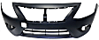 Front Primed Bumper Cover, Sedan, Without Chrome Insert, CAPA Certified