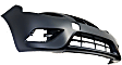 Front Primed Bumper Cover, Sedan, Without Chrome Insert, CAPA Certified