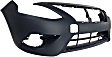 2018 Nissan Versa - Front Primed Bumper Cover, For Models With Chrome Insert