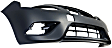 Front Primed Bumper Cover, Sedan, With Chrome Insert, CAPA Certified