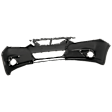 Front Primed Bumper Cover, Without Parking Aid Sensor Holes