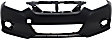 Front Primed Bumper Cover, Without Parking Aid Sensor Holes, CAPA CERTIFIED