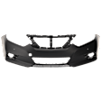 Front Primed Bumper Cover, With Parking Aid Sensor Holes