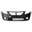 Front Primed Bumper Cover, Automatic CVT