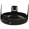 Front, Passenger Side Fog Light Cover, Black
