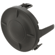Front, Passenger Side Fog Light Cover, Black