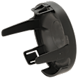 Front, Passenger Side Fog Light Cover, Black